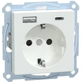 Merten Schuko-Steckdose mit USB Ladegerät 3 A Aktivweiß 1 St.