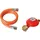 Rothenberger Industrial Set 80 cm Gasschlauch & Druckregler Propan 50 mbar 2X G1⁄4 Zertifiziert EN 16436-1 - 1500005306