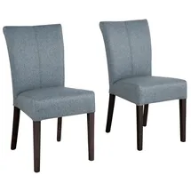 Home Affaire Esszimmerstuhl Queen blau 2er Set