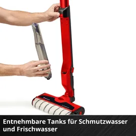 Einhell CLEANEXXO Akku-Hartbodenreiniger rot