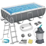 BESTWAY Rahmen-Gartenpool 404 x 201 x 100 cm inkl. Filterpumpe