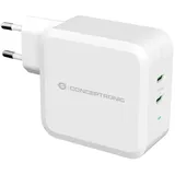 Conceptronic ALTHEA 2-Port 100W GaN USB-C PD-Ladegerät