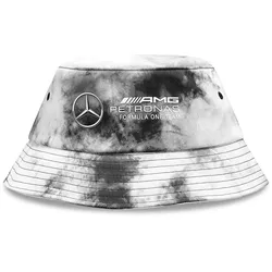 Mercedes-Benz AMG PETRONAS Tie Dye Bucket-Hat Sommer-Hut Fischer-Hut Angler-Hut OneSize 701222351 001 Schwarz/Weiß - One-Size
