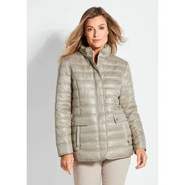 GOLDNER Leichte Steppjacke mit Kapuze, 71cm in beige, | Gr.: 42,