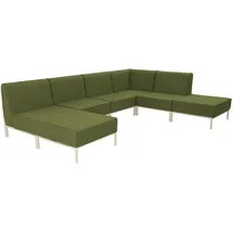 Oviala Modulares niedriges Gartenmöbel 360 x 180 x 78 cm Grün