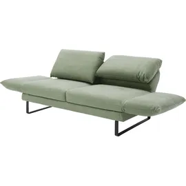 Schöner Wohnen 2-Sitzer "Spin, Multifunktionssofa, bequem und hochwertig verarbeitet", grün, B:228cm H:85cm T:215cm, 100% Polyester, SCHÖNER WOHNEN-KOLLEKTION, Sofas, Drehsitz-Funktion, USB-Anschluss, Armlehnfunktion, Rückenverstellung