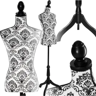 Tectake tectake® Schneiderpuppe Torso aus Schaumstoff, höhenverstellbar, 133 - 168 cm