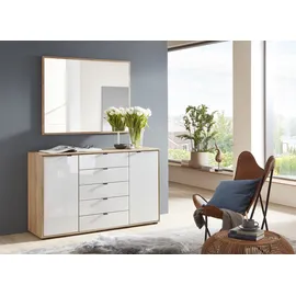 Wiemann Kombikommode 141 x 86 x 43 cm Braun / Weiß