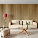 acous Akustikpaneel COMFORT Eiche hellbraun 2 St. 30 x 1,1 x 250 cm