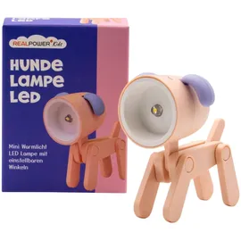 Realpower LED-Tier Taschenlampe Pinker Hund