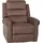 MCW Fernsehsessel K63 Chenille 220 g/m2 75 x 100 x 90 cm Braun mit Liegefunktion und Massage