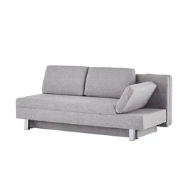 Sofa.de Schlafcouch Webstoff 2-Sitzer Grau