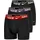 Nike Boxershorts unifarben schwarz/rot/lila L 3er Pack