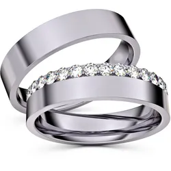 Trauringe Emden 585er Palladium - 4100