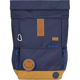 Lässig Kinderrucksack mit Brustgurt Freizeitrucksack wasserabweisend, 15 Liter/Medium Rolltop Backpack navy