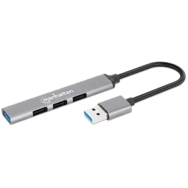Manhattan 4Port USB-A Hub 3x480Mbit/s 1xGbit/s USB-A Stecker