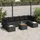 vidaXL Garten-Sofa-Set 8-tlg. schwarz