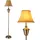 lux.pro Madrid 1x E27 35,0x157,0 cm Messingfarben/Beige