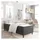 vidaXL Boxspringbett 100 x 200 cm Dunkelgrau