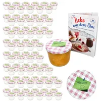 Mambocat 100er Set Sturzglas 230ml Einmachglas + Twist-Off-Deckel TO82