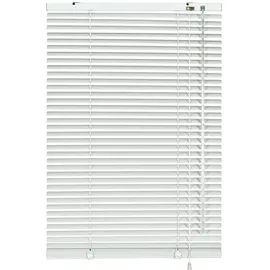 Deco Company Alu-Jalousie ohne Bohren, Zum Klemmen, Inkl. Klemmträgern, Sichtschutz, Lichtschutz, Blendschutz, Aluminium-Jalousie, Weiß, 100 x 175 cm