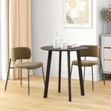 Homcom Runder Esstisch 72 x 75 x 72 cm schwarz