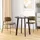 Homcom Runder Esstisch 72 x 75 x 72 cm schwarz