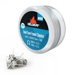 Hellvape – Pre-Built Ni90 Dual Core Fused Clapton Coil 10er Pack
