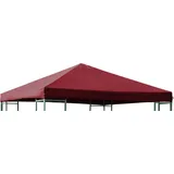 DEGAMO Ersatzdach für Pavillon 3x3 m Bordeauxrot