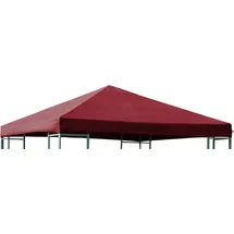 DEGAMO Ersatzdach für Pavillon 3x3 m Bordeauxrot
