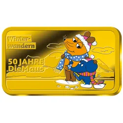 Goldbarren-Kollektion "50 Jahre DieMaus" - Dein Start: "Winterwandern"