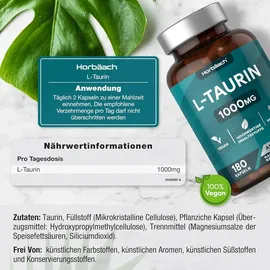 horbaach Taurin Kapseln 1000 mg 180 St.