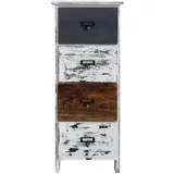 Mobili Rebecca Kommode Mehrfarbig, Holz, weiß, grau braun