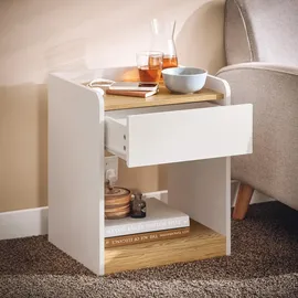 SoBuy Nachtschrank Dreamland 45 x 40 x 55 cm Weiß