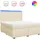 vidaXL Boxspringbett 180 x 200 cm Creme