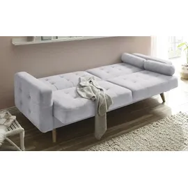 deinbett Schlafsofa mit Bettkasten Fjord ¦ grau ¦ Maße (cm): B: 226 H: 88 T: 90.0