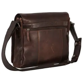 LEONHARD HEYDEN Roma Messenger Leder 31 cm Laptopfach braun