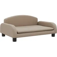 vidaXL Kindersofa, Couch für Kinder, Kindercouch mit runden Kanten, Kindersessel Minisofa Polstersofa Kindermöbel Sofa Kinderzimmer, Cappuccino Kunstleder