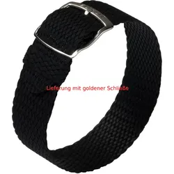 Eulit Perlon Panama Perlon 20mm" E40303620101" - schwarz