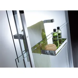 Hüppe Duplo pure Walk-In Duschglas Linksbefestigung - chrom
