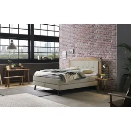 Hasena Boxspringbett Oakland, beige,