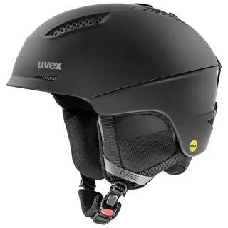 Uvex Ultra MIPS - MIPS-Sysytem Skihelm für Damen und Herren - robuster - wechselbare Innenausstattung - All Black matt 59-61 cm