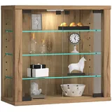 VCM Wandvitrine Vitrosa S 43 x 18 x 0 cm Braun