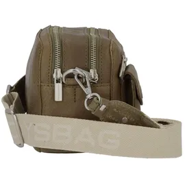 Cowboysbag Franklin Umhängetasche Leder Beige/Green