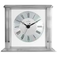 Acctim Hamilton Kaminuhr, Metall Glas Aluminium, Silber, 13.7 x