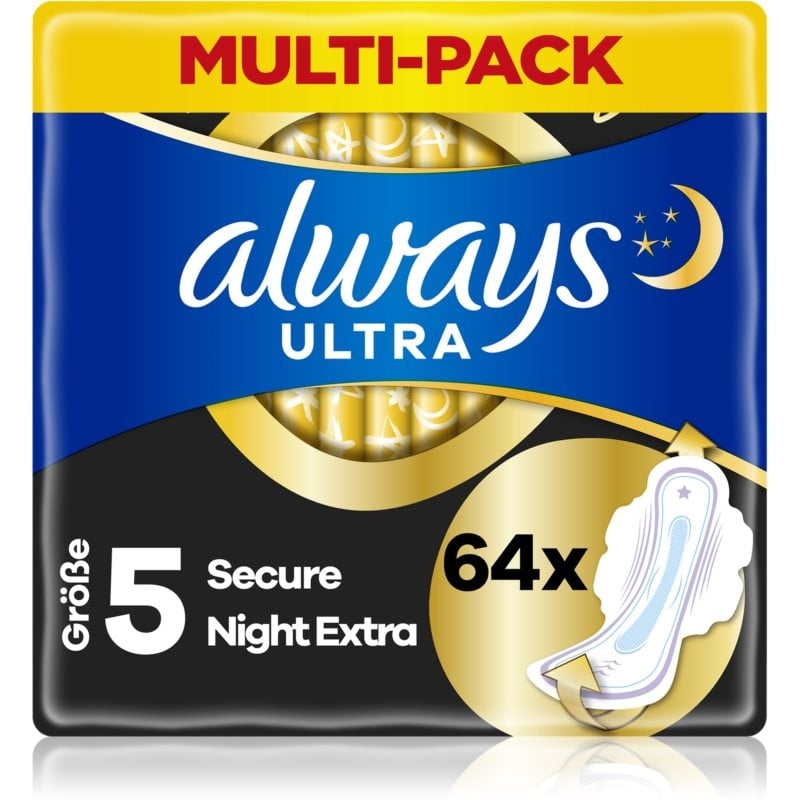 Always Ultra Secure Night Extra Binden 64 St.