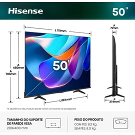 Hisense 50A6S 50" UHD 4K Smart TV