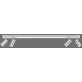 Pure Lines 4-flg. grau, Aluminium