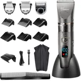 Hatteker Profi Herren Haar-Schneidemaschine Bart-Schneider-Trimmer  3 in 1