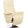 Beliani Fernsehsessel PRIME Kunstleder 82 x 113 x 80 cm Beige/Silber elektrisch verstellbar